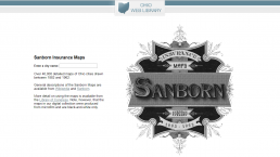 Screenshot of Sanborn homepage.